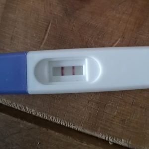 Positive pregnancy test - Rainbow baby